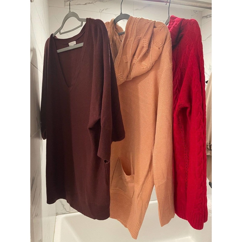 Lot of 3~ SOHO New York And Company Women's Size L Sweaters New without tag